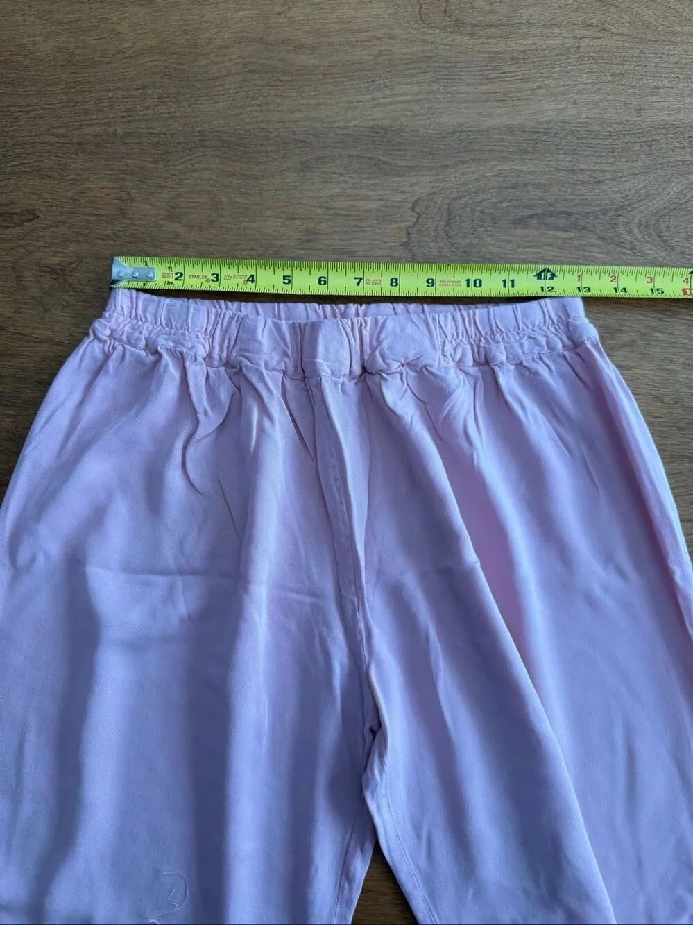 Sleeper Women's Button-Down Top and Wide-Leg Pants Pajama Set Pale Pink Large - Picture 10 of 11